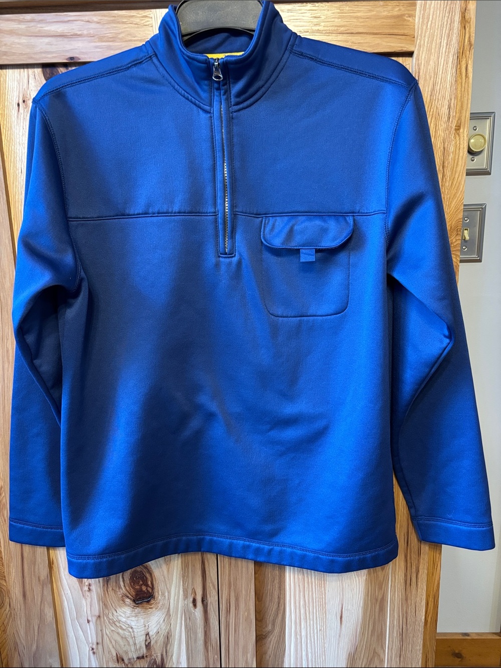 Chaps Royal Blue Quarter-Zip Pullover